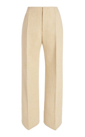 Curved Mélange-Knit Trousers By Bottega Veneta | Moda Operandi