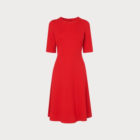 Ivelina Red Jersey Dress | Clothing | L.K.Bennett