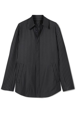 Balenciaga | Pinstriped wool and cashmere-blend shirt | NET-A-PORTER.COM