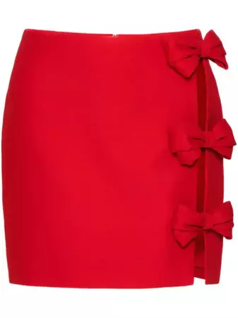 Valentino red mini skirt