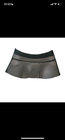mini fishnet skirt