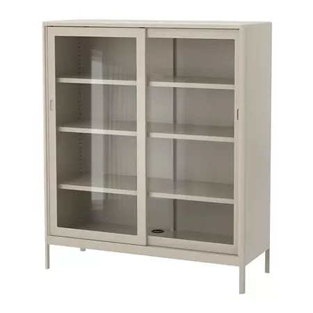 IDÅSEN Cabinet with sliding glass doors - IKEA