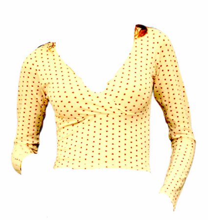Yellow Dyed Amara Top Long Sleeves