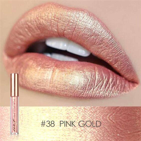 Pink Gold Metallic Lipstick