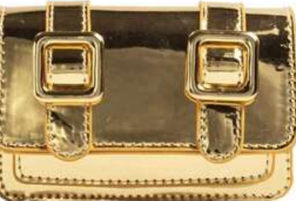 gold mini purse