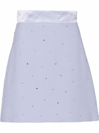 Miu Miu embroidered mini skirt