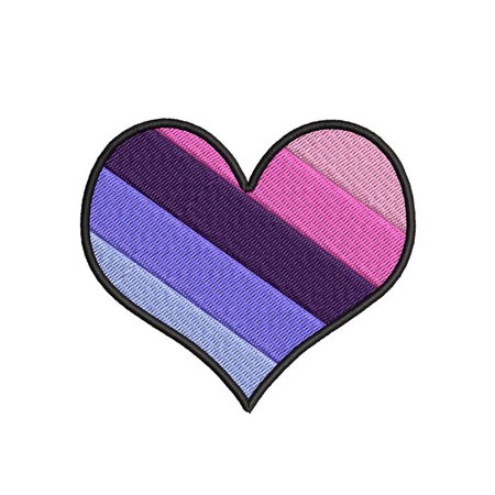 Omnisexual Heart Patch Iron-On/Sew-On 3.5 Patch | Etsy