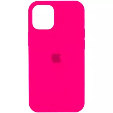 Чохол Apple silicone case for iPhone 12 Pro / 12 (6.1") (Рожевий / Barbie pink) -