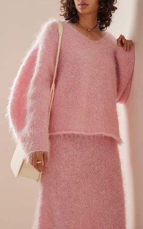 By Malene Birger - Women's Hamie Mohair-Blend Sweater - Pink - XS - Moda Operandi