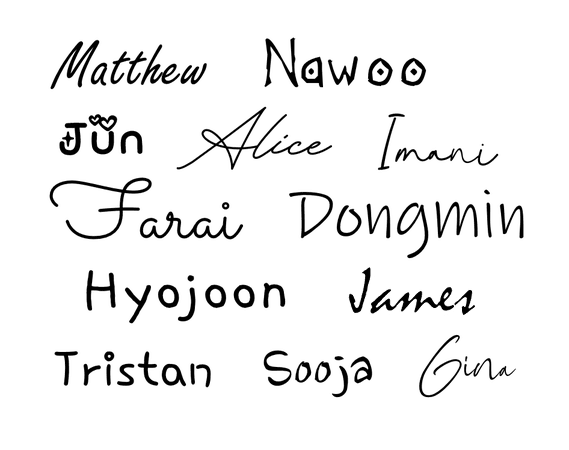 Heavenscent and Dei5 First Names (DM for font names)