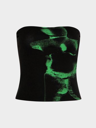 (1) Future Abstract Human Body Print Wrap Chest – Cape Clique