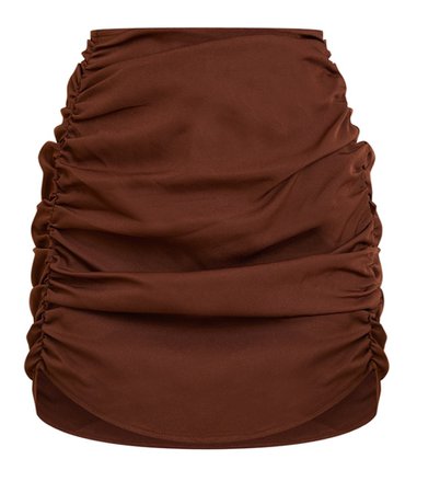 ruched skirt