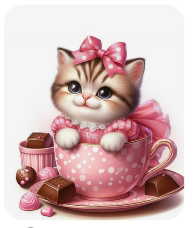 Kitty Tea Cup