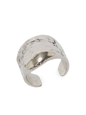 Alexander McQueen Shell Silvertone Ring