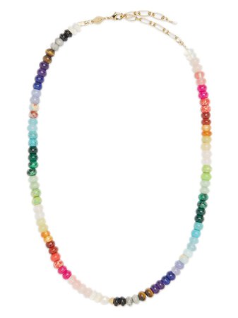 Anni Lu Iris Rainbow Beaded Necklace - Farfetch