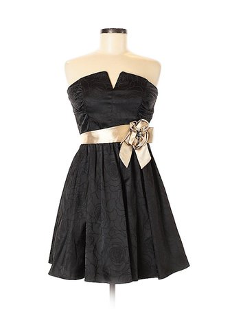 City Studio Floral Black Cocktail Dress Size 9 - 95% off | thredUP