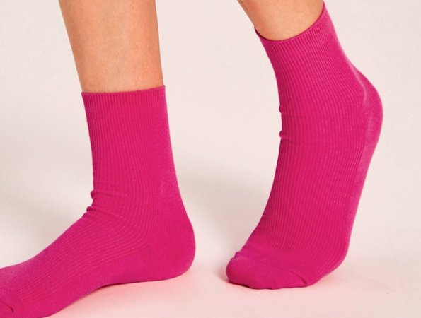 neon pink socks