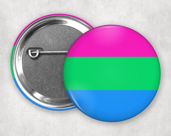 Polysexual Pride Flag Pinback Button | Etsy