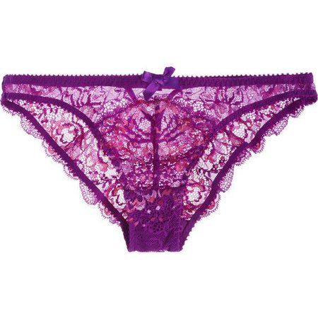 L'Agent by Agent Provocateur Adlina embroidered lace briefs