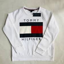 white tommy hilfiger sweatshirt - Google Search