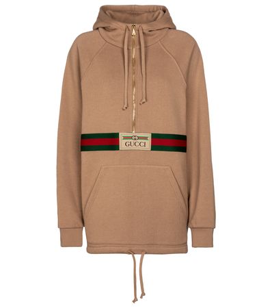 Gucci - Logo cotton hoodie | Mytheresa