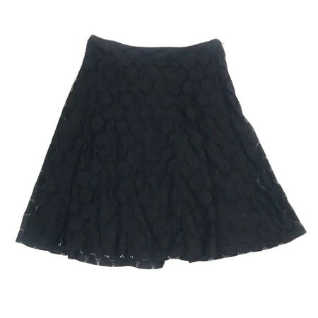 H&M Women's Black Polka Dot High Waist Corporate Office Wear Skirt Size 14 | eBay