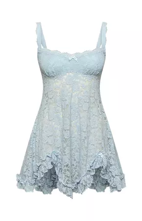 All Mine Blue Lace Mini Dress – Beginning Boutique