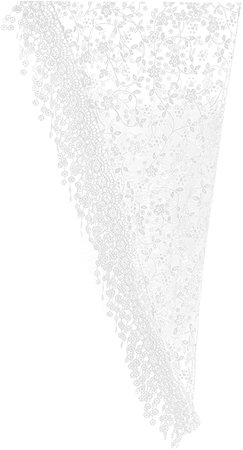 Gilroy Women Hollow Tassel Lace Floral Knit Triangle Mantilla Scarf Shawl - White : Amazon.ca: Clothing, Shoes & Accessories