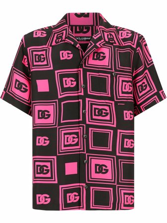 Dolce & Gabbana geometric-logo Shortsleeved Shirt - Farfetch