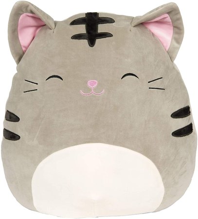 Amazon.com: Squishmallow 16 Tally The Grey Cat: Toys & Games