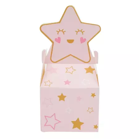 Blue Panda 24 Pack Pink Twinkle Little Star Paper Party Favor Treat Boxes, Baby Shower, Gender Reveal Decorations, , 4 X 8 In : Target