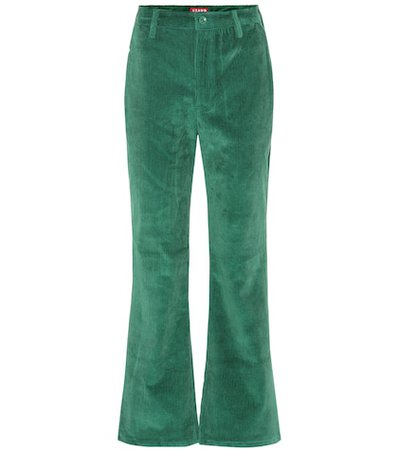 Cropped high-rise flared pants