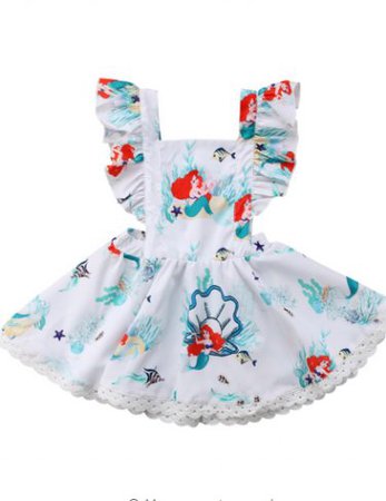 Ariel Pinafore Dress Preorder 6 Months to 5 Years - Girls Toddler Clothing