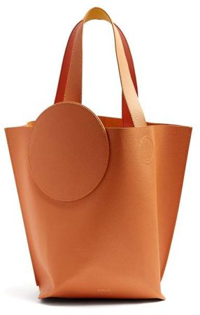 Eider Pebbled Leather Tote - Womens - Tan