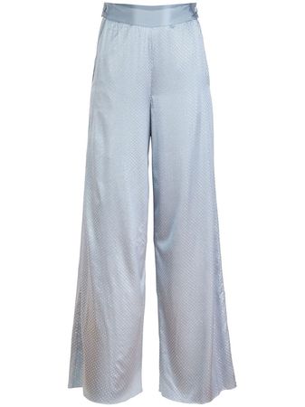 Fleur Du Mal rhinestone-embellished Pyjama Trousers - Farfetch