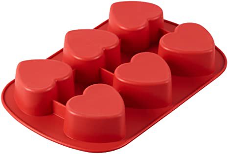Amazon.com: Wilton Mini Silicone Heart Mold, 6-Cavity Mold for Heart Shaped Cookies and Candy: Candy Making Molds: Home & Kitchen