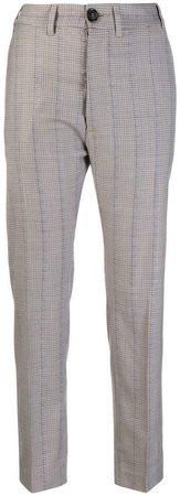 George houndstooth pattern trousers