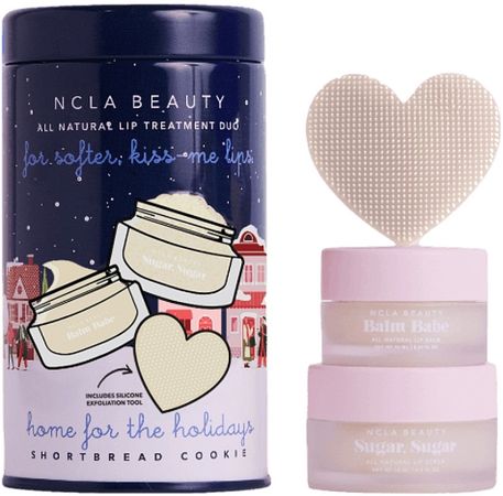Σετ - NCLA Beauty Home For The Holidays Lip Set (l/balm/10ml + l/scrub/15ml + massager) | Makeup.gr