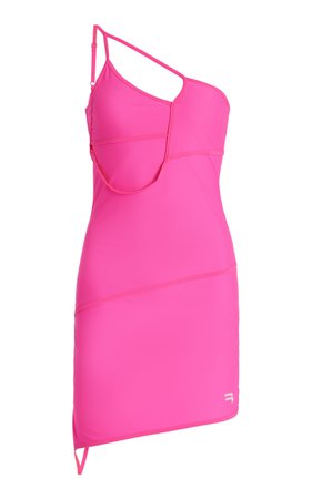 Asymmetric Jersey Mini Dress By Balenciaga | Moda Operandi