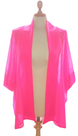 pink kimono cardigan
