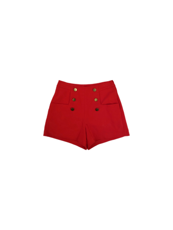 red shorts with golden buttons Naf Naf