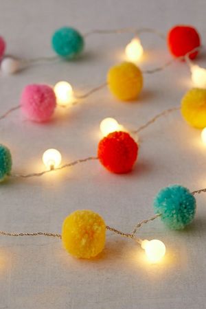 Pompom LED String Lights | Urban Outfitters