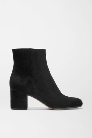 Black Margaux 65 suede ankle boots | Gianvito Rossi | NET-A-PORTER