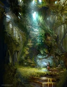 fairy woodland aesthetic green - Google Search