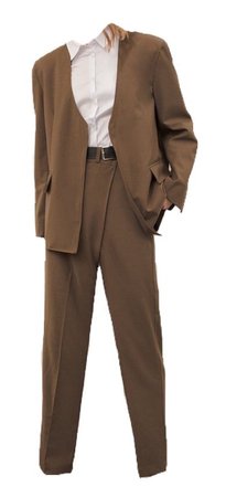 women’s brown suit