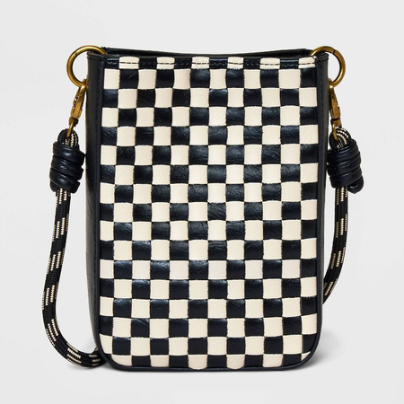 checkered purse
