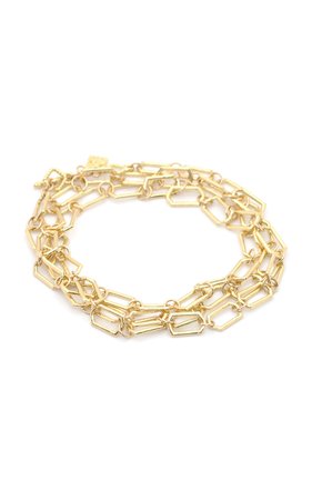 Paperclip Wrap 18k Gold Chain Bracelet By Armenta | Moda Operandi