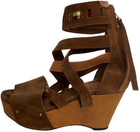 Brown Suede Sandals