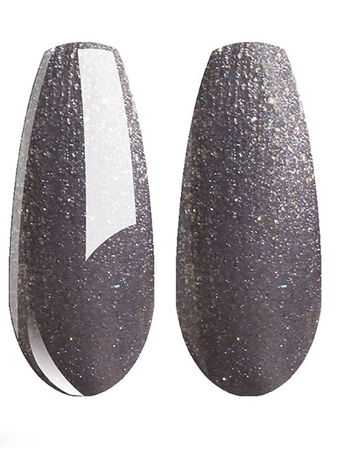 sparkling grey nails