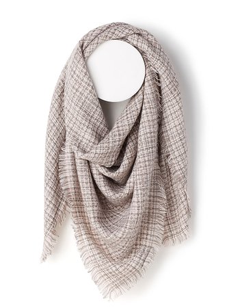 Tweed knit scarf | Simons | Women's Winter Scarves and Shawls online | Simons